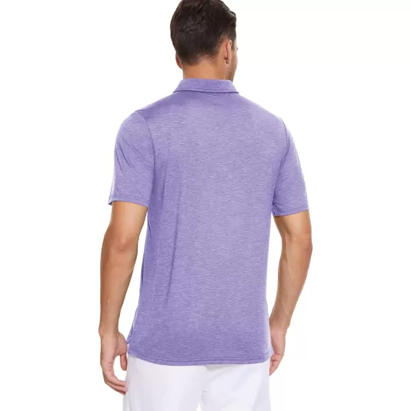 MAGCOMSEN Men's Short Sleeve Polo Golf Shirts 3-Button Moisture Wicking Athletic T-Shirts Casual Collared Shirt