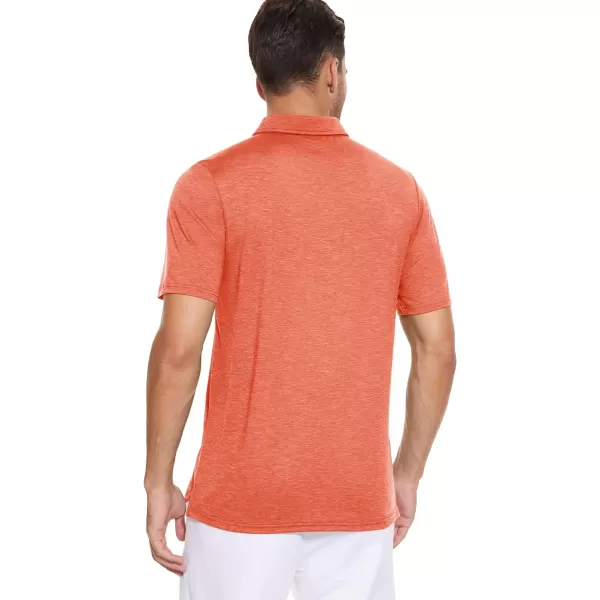 MAGCOMSEN Men's Short Sleeve Polo Golf Shirts 3-Button Moisture Wicking Athletic T-Shirts Casual Collared Shirt