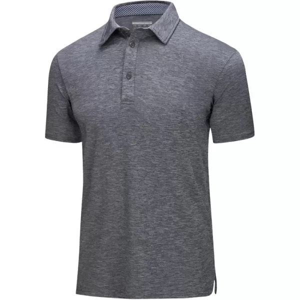 MAGCOMSEN Men's Short Sleeve Polo Golf Shirts 3-Button Moisture Wicking Athletic T-Shirts Casual Collared Shirt