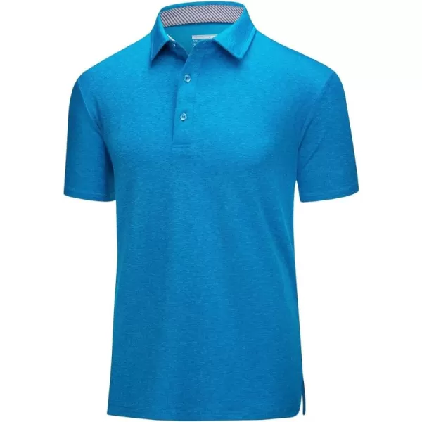 MAGCOMSEN Men's Short Sleeve Polo Golf Shirts 3-Button Moisture Wicking Athletic T-Shirts Casual Collared Shirt