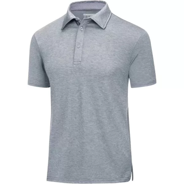 MAGCOMSEN Men's Short Sleeve Polo Golf Shirts 3-Button Moisture Wicking Athletic T-Shirts Casual Collared Shirt