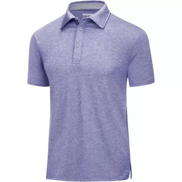 MAGCOMSEN Men's Short Sleeve Polo Golf Shirts 3-Button Moisture Wicking Athletic T-Shirts Casual Collared Shirt