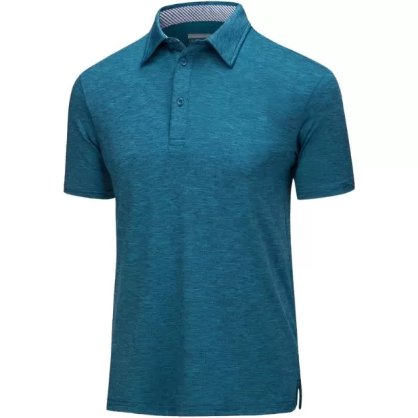 MAGCOMSEN Men's Short Sleeve Polo Golf Shirts 3-Button Moisture Wicking Athletic T-Shirts Casual Collared Shirt