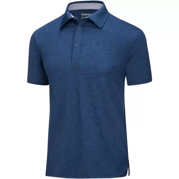 MAGCOMSEN Men's Short Sleeve Polo Golf Shirts 3-Button Moisture Wicking Athletic T-Shirts Casual Collared Shirt