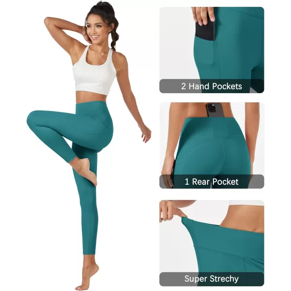 MAGCOMSEN Women's High Waisted Yoga Leggings with Pockets Tummy Control 7/8 Yoga Pants for Workout Gym Athletic