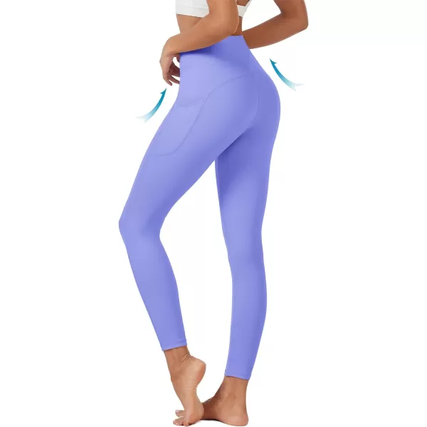 MAGCOMSEN Women's High Waisted Yoga Leggings with Pockets Tummy Control 7/8 Yoga Pants for Workout Gym Athletic