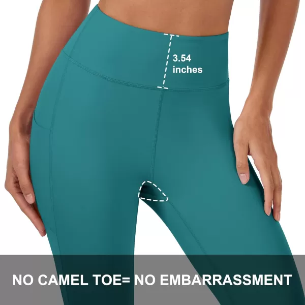 MAGCOMSEN Women's High Waisted Yoga Leggings with Pockets Tummy Control 7/8 Yoga Pants for Workout Gym Athletic