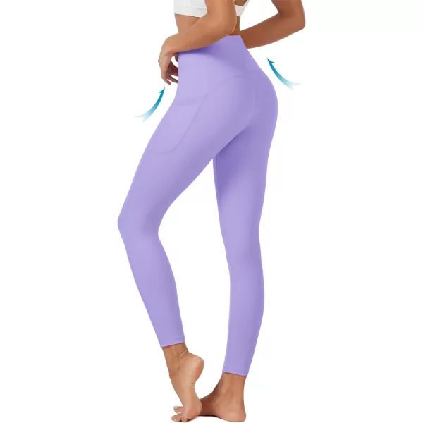 MAGCOMSEN Women's High Waisted Yoga Leggings with Pockets Tummy Control 7/8 Yoga Pants for Workout Gym Athletic