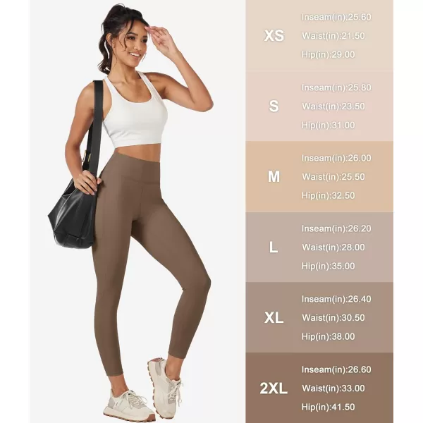 MAGCOMSEN Women's High Waisted Yoga Leggings with Pockets Tummy Control 7/8 Yoga Pants for Workout Gym Athletic