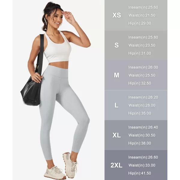 MAGCOMSEN Women's High Waisted Yoga Leggings with Pockets Tummy Control 7/8 Yoga Pants for Workout Gym Athletic