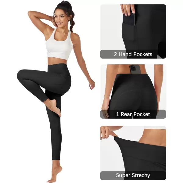 MAGCOMSEN Women's High Waisted Yoga Leggings with Pockets Tummy Control 7/8 Yoga Pants for Workout Gym Athletic