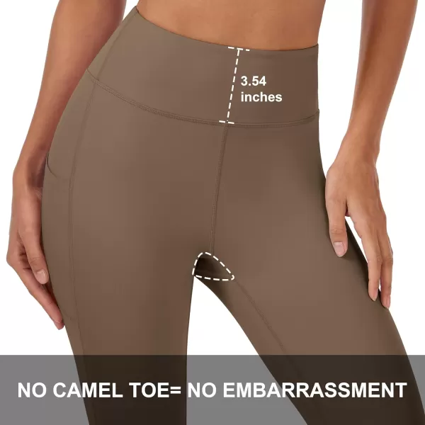 MAGCOMSEN Women's High Waisted Yoga Leggings with Pockets Tummy Control 7/8 Yoga Pants for Workout Gym Athletic