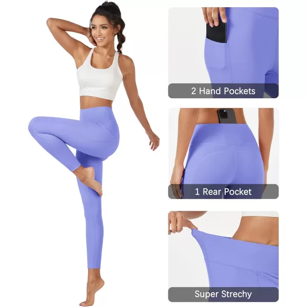 MAGCOMSEN Women's High Waisted Yoga Leggings with Pockets Tummy Control 7/8 Yoga Pants for Workout Gym Athletic