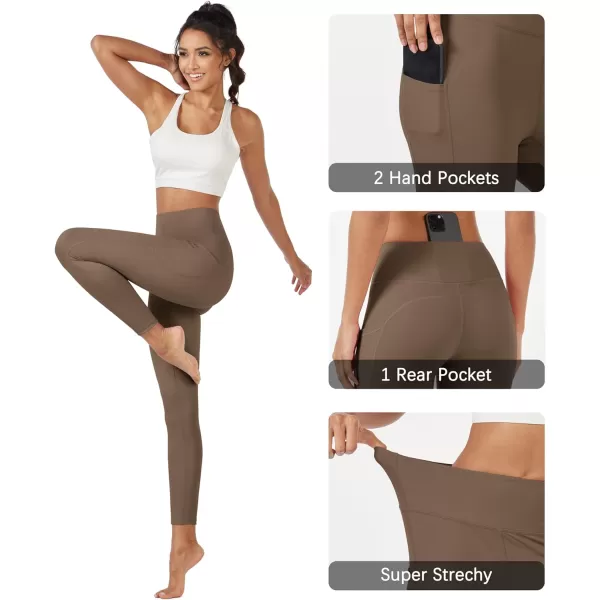 MAGCOMSEN Women's High Waisted Yoga Leggings with Pockets Tummy Control 7/8 Yoga Pants for Workout Gym Athletic