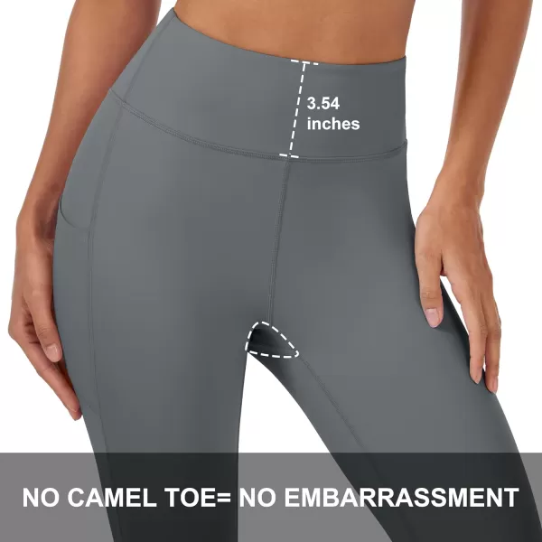 MAGCOMSEN Women's High Waisted Yoga Leggings with Pockets Tummy Control 7/8 Yoga Pants for Workout Gym Athletic