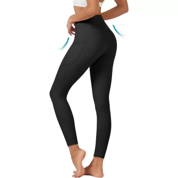 MAGCOMSEN Women's High Waisted Yoga Leggings with Pockets Tummy Control 7/8 Yoga Pants for Workout Gym Athletic