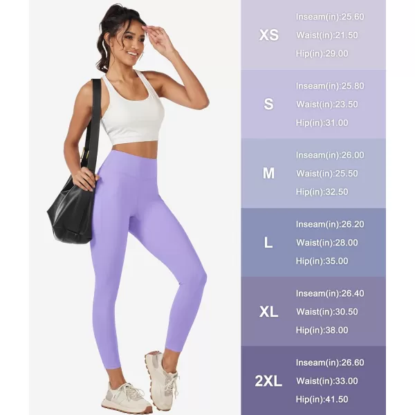 MAGCOMSEN Women's High Waisted Yoga Leggings with Pockets Tummy Control 7/8 Yoga Pants for Workout Gym Athletic
