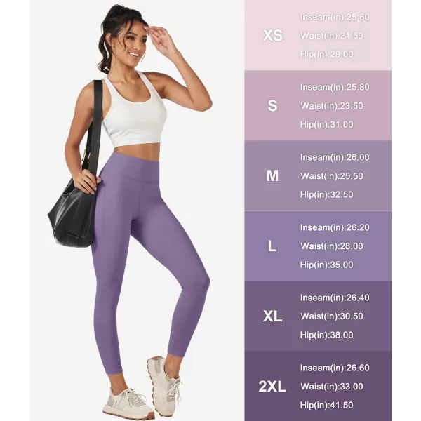 MAGCOMSEN Women's High Waisted Yoga Leggings with Pockets Tummy Control 7/8 Yoga Pants for Workout Gym Athletic