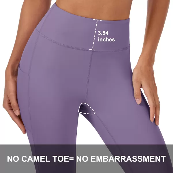 MAGCOMSEN Women's High Waisted Yoga Leggings with Pockets Tummy Control 7/8 Yoga Pants for Workout Gym Athletic