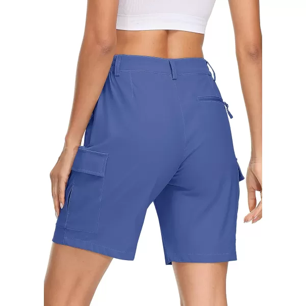 MAGCOMSEN Women's Hiking Cargo Shorts Lightweight Quick Dry Golf Shorts 5 Pockets Outdoor Summer Casual Travel Shorts