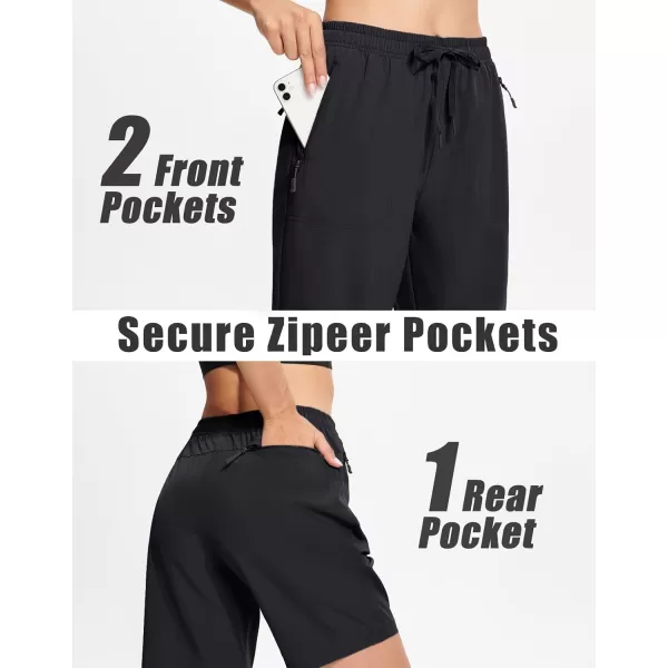 MAGCOMSEN Women's Hiking Shorts Lightweight Quick Dry 8" Golf Shorts Water Resistant with 3 Zipper Pockets