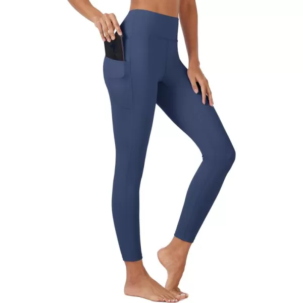 MAGCOMSEN Women's High Waisted Yoga Leggings with Pockets Tummy Control 7/8 Yoga Pants for Workout Gym Athletic