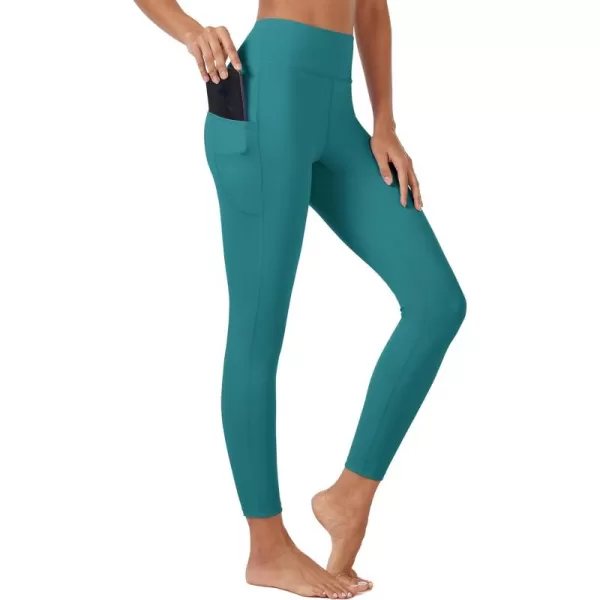 MAGCOMSEN Women's High Waisted Yoga Leggings with Pockets Tummy Control 7/8 Yoga Pants for Workout Gym Athletic
