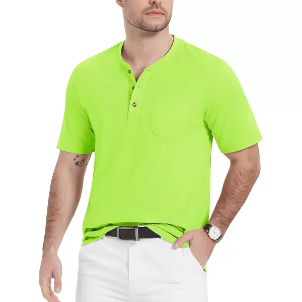MAGCOMSEN Men's Henley Shirts Short Sleeve Pocket Tee Shirts Cotton Casual T-Shirts Vintage Plain Shirts Summer Fashion