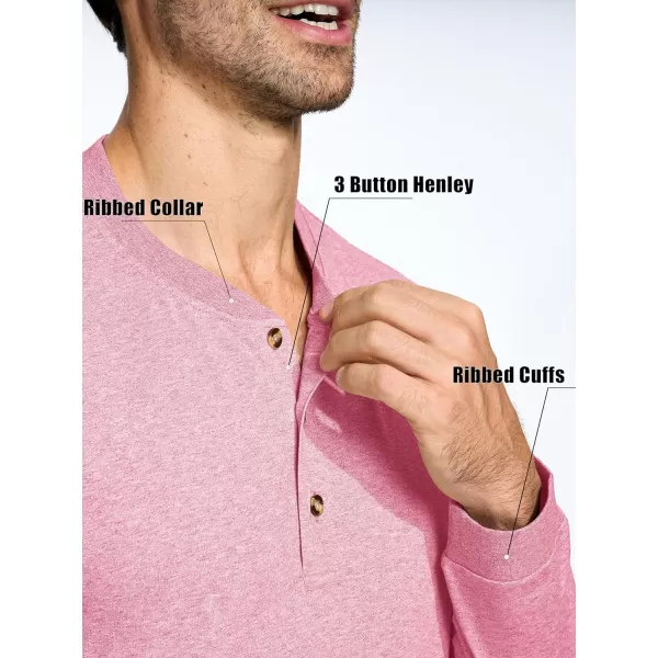 MAGCOMSEN Men's Long Sleeve Henley Shirt Fall Casual Shirt Fashion Front Placket Shirt