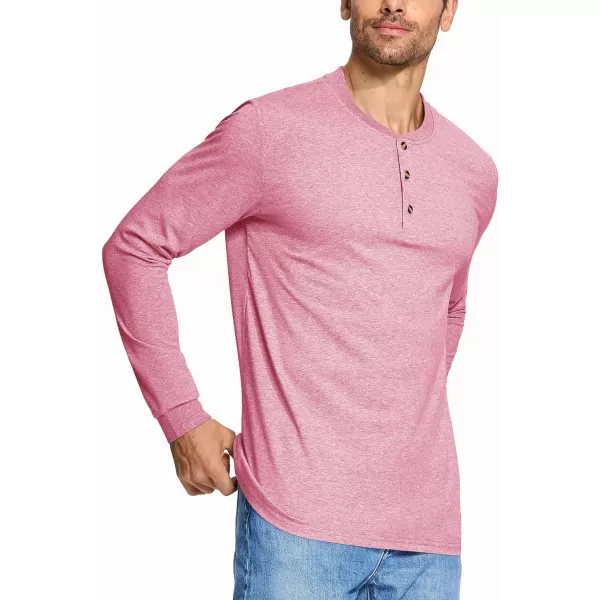 MAGCOMSEN Men's Long Sleeve Henley Shirt Fall Casual Shirt Fashion Front Placket Shirt