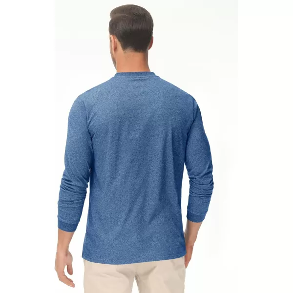 MAGCOMSEN Men's Long Sleeve Henley Shirt Fall Casual Shirt Fashion Front Placket Shirt