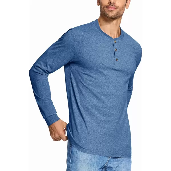 MAGCOMSEN Men's Long Sleeve Henley Shirt Fall Casual Shirt Fashion Front Placket Shirt