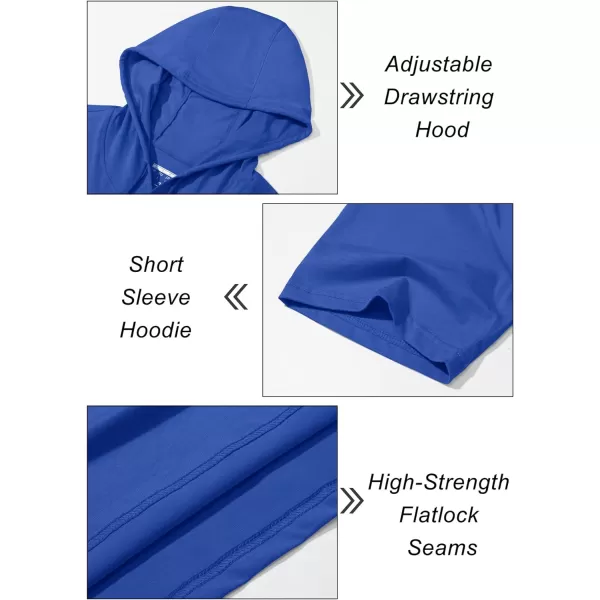 MAGCOMSEN Men's Short Sleeve Hoodie Cotton Hooded T Shirts Lightweight Sweatshirt Hoodies Pullover