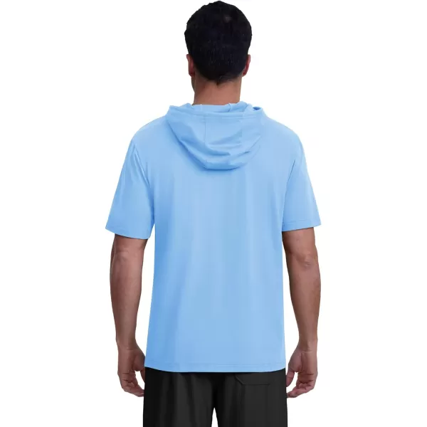 MAGCOMSEN Men's Short Sleeve Hoodie Cotton Hooded T Shirts Lightweight Sweatshirt Hoodies Pullover