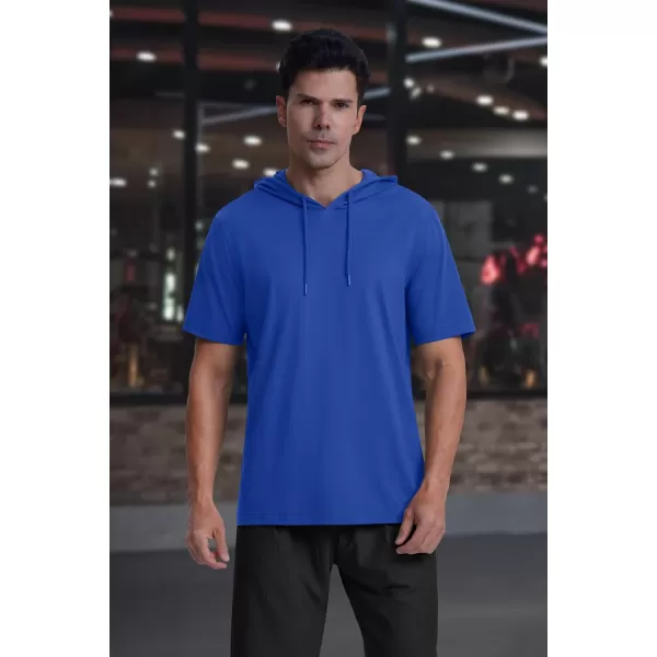 MAGCOMSEN Men's Short Sleeve Hoodie Cotton Hooded T Shirts Lightweight Sweatshirt Hoodies Pullover