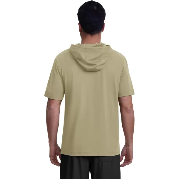 MAGCOMSEN Men's Short Sleeve Hoodie Cotton Hooded T Shirts Lightweight Sweatshirt Hoodies Pullover