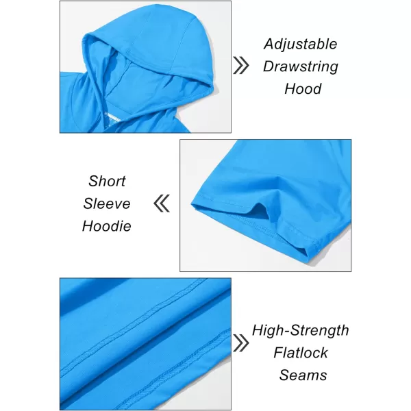 MAGCOMSEN Men's Short Sleeve Hoodie Cotton Hooded T Shirts Lightweight Sweatshirt Hoodies Pullover
