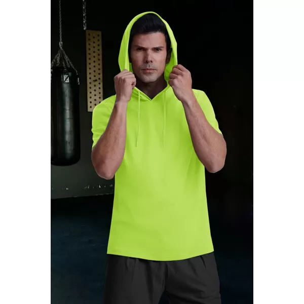 MAGCOMSEN Men's Short Sleeve Hoodie Cotton Hooded T Shirts Lightweight Sweatshirt Hoodies Pullover