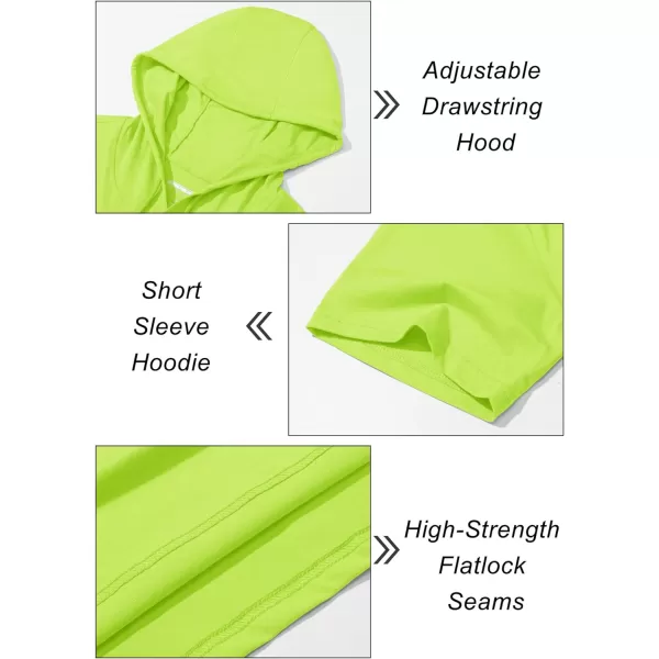 MAGCOMSEN Men's Short Sleeve Hoodie Cotton Hooded T Shirts Lightweight Sweatshirt Hoodies Pullover