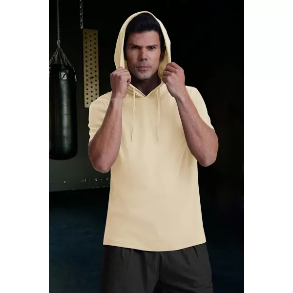 MAGCOMSEN Men's Short Sleeve Hoodie Cotton Hooded T Shirts Lightweight Sweatshirt Hoodies Pullover