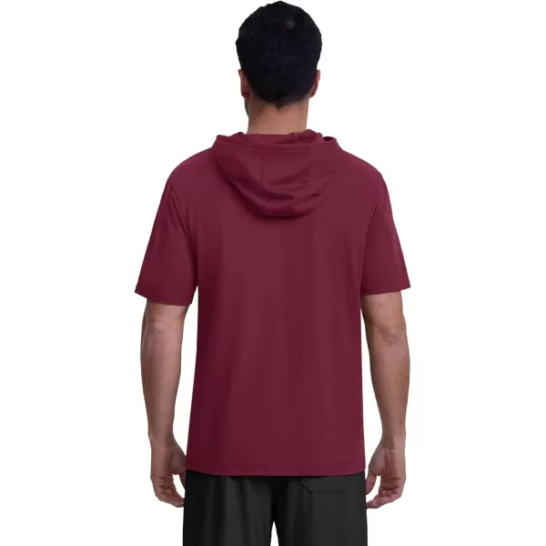 MAGCOMSEN Men's Short Sleeve Hoodie Cotton Hooded T Shirts Lightweight Sweatshirt Hoodies Pullover