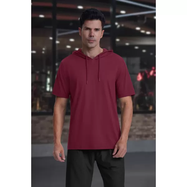 MAGCOMSEN Men's Short Sleeve Hoodie Cotton Hooded T Shirts Lightweight Sweatshirt Hoodies Pullover