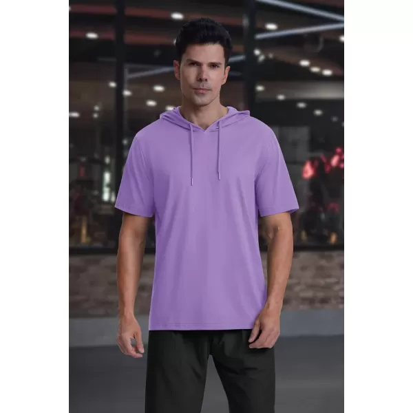 MAGCOMSEN Men's Short Sleeve Hoodie Cotton Hooded T Shirts Lightweight Sweatshirt Hoodies Pullover