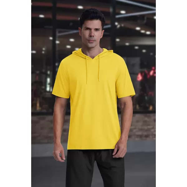 MAGCOMSEN Men's Short Sleeve Hoodie Cotton Hooded T Shirts Lightweight Sweatshirt Hoodies Pullover