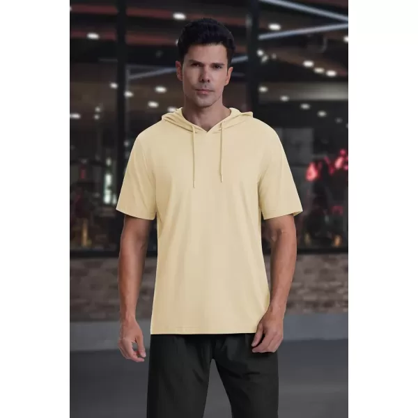 MAGCOMSEN Men's Short Sleeve Hoodie Cotton Hooded T Shirts Lightweight Sweatshirt Hoodies Pullover