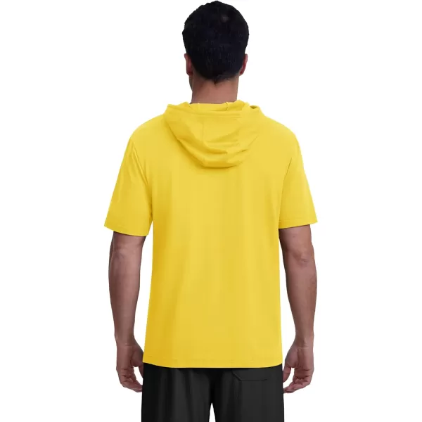 MAGCOMSEN Men's Short Sleeve Hoodie Cotton Hooded T Shirts Lightweight Sweatshirt Hoodies Pullover