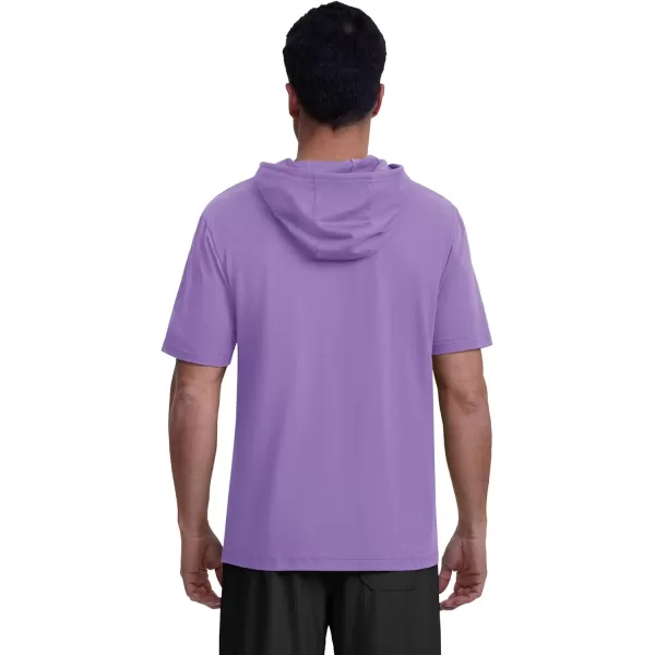 MAGCOMSEN Men's Short Sleeve Hoodie Cotton Hooded T Shirts Lightweight Sweatshirt Hoodies Pullover