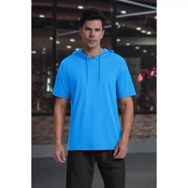 MAGCOMSEN Men's Short Sleeve Hoodie Cotton Hooded T Shirts Lightweight Sweatshirt Hoodies Pullover