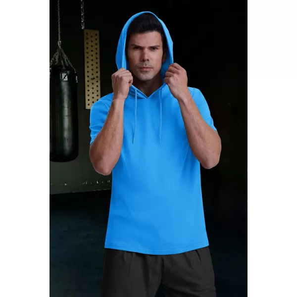 MAGCOMSEN Men's Short Sleeve Hoodie Cotton Hooded T Shirts Lightweight Sweatshirt Hoodies Pullover