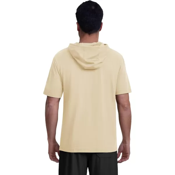 MAGCOMSEN Men's Short Sleeve Hoodie Cotton Hooded T Shirts Lightweight Sweatshirt Hoodies Pullover